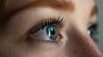 Obraz premium Close up shot of different people's eye man and woman boy and girl