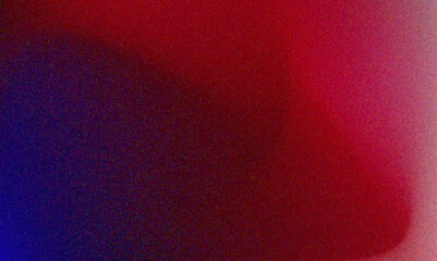 Red and blue gradient grainy noise texture background. Design for texture, poster, banner, wallpaper, header cover backdrop	
