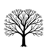 Tree silhouette Vector illustration