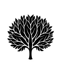 Tree silhouette Vector illustration