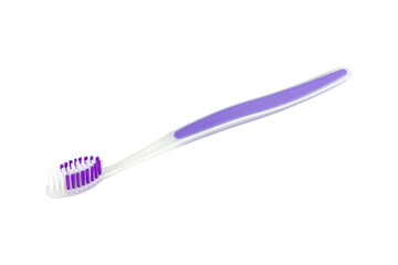 plastic toothbrush isolated from background