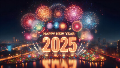 Welcome 2025 A Dazzling New Year Celebration, GENERATIVE AI	