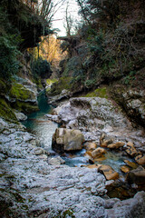 The Serene River Valley is beautifully located and surrounded by lush green foliage and trees