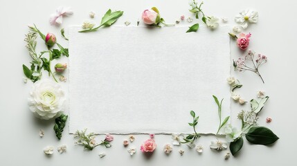 Poetic and elegant design with flower background.	