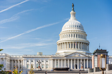 Naklejka premium The East Front of the United States Capitol in Washington, DC.