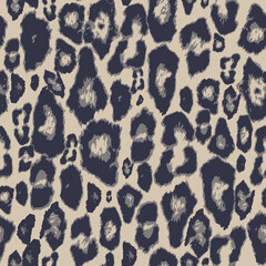 Leopard skin seamless pattern.  Animal abstract design. 