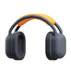 wireless headphone 3d illustration