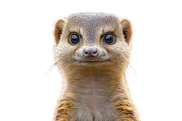 Charming Desert Mongoose Portrait , isolated