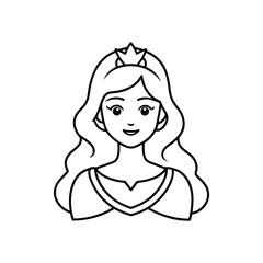  Princess silhouette vector illustration