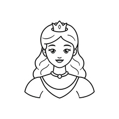  Princess silhouette vector illustration