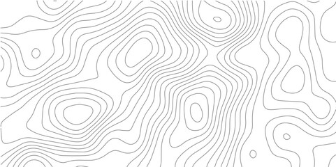 The black grey on white contours vector topography stylized height of the lines. The concept of a conditional geography scheme and the terrain path. Ultra wide. Map vector terrain Illustration.