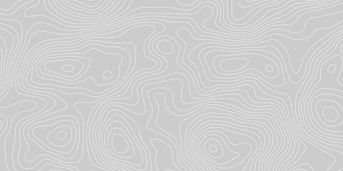 The black grey on white contours vector topography stylized height of the lines. The concept of a conditional geography scheme and the terrain path. Ultra wide. Map vector terrain Illustration.