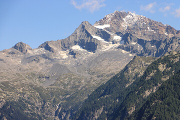 Monte Disgrazia (3678) aus dem Valle Bagni gesehen 