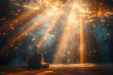 Divine presence. gods light symbolizing love, grace, and spiritual illumination