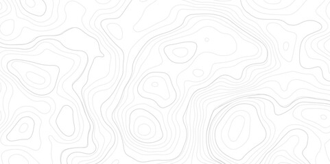 The black grey on white contours vector topography stylized height of the lines. The concept of a conditional geography scheme and the terrain path. Ultra wide. Map vector terrain Illustration.