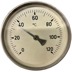 isolated industrial thermometer 