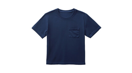 Naklejka premium Isolate your style navy blue pocket t-shirt for versatile outfits urban setting fashion photography casual vibe