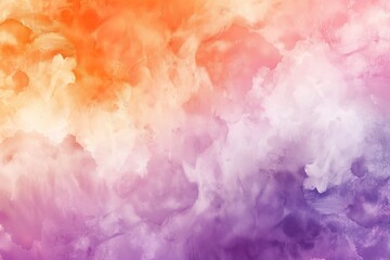A colorful background with clouds and a splash of orange and pink