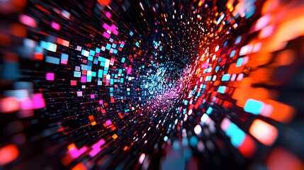 Obraz premium A futuristic visualization of a world without the Great Firewall, showcasing the potential for greater freedom and information exchange. The Great Firewall of China. Copy space. 