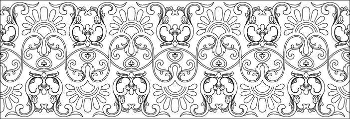 Vector sketch illustration silhouette design ornament decoration accessories classic vintage ethnic traditional floral natural