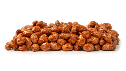 Tasty sweet roasted peanuts as a background.