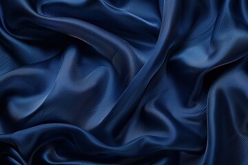 Fototapeta premium A blue fabric with a pattern of waves