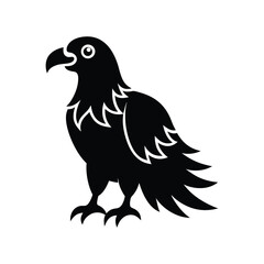 Cute Eagle Vector Illustration - Adorable Bird Design

