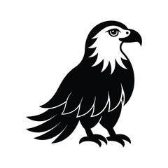 Cute Eagle Vector Illustration - Adorable Bird Design

