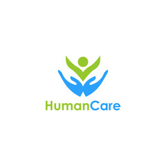 Human Care Logo Vector Natural