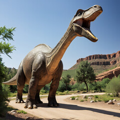 Fototapeta premium dinosaurs: Brontosaurus 