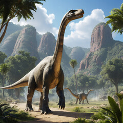 Obraz premium dinosaurs: Brachiosaurus 