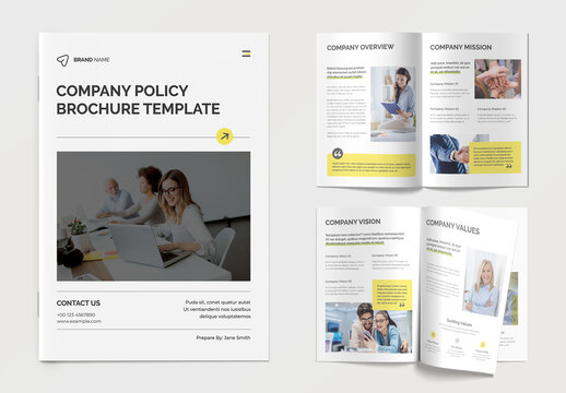 Company Policy Brochure Template