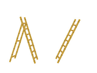 Stairs on a white background.