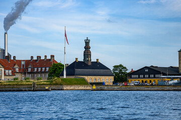 Boat trip on the Oresund Strait in Copenhagen, Denmark