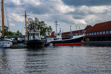Boat trip on the Oresund Strait in Copenhagen, Denmark