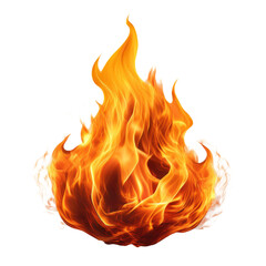 Flame pile, isolated transparent background image