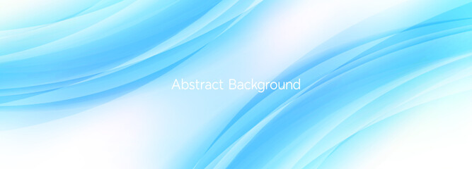 Blue abstract background. Futuristic digital high-technology pattern. Abstract blue wavy glowing lines on a blue background.