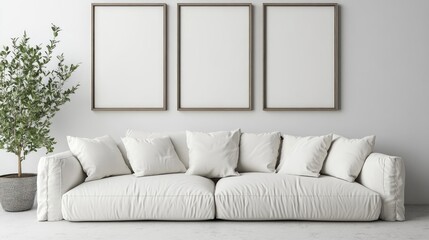 white sofa in a room