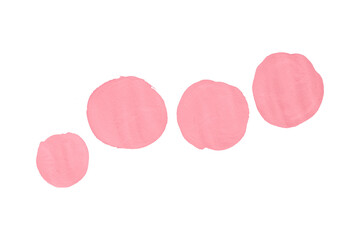 isolated pink brush strokes applied with a brush stroke in a transparent background