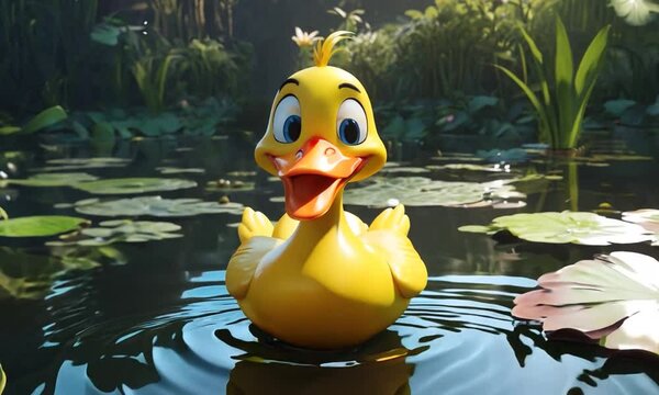 Quacky Fun: A Goofy Duck&rsquo;s Pond Antics