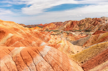 Vivid Layers of the Rainbow Mountains-A Geological Marvel
