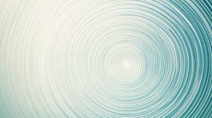 Obraz premium A modern abstract composition featuring concentric circle lines radiating outward on a soft light blue background. The geometric stripe design has thin, precise lines forming a harmonious