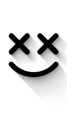 Obraz premium simple cartoon face