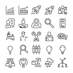 Customizable Icon Design Bundle for Digital Platforms