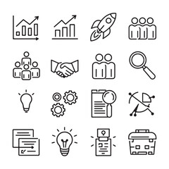 Fototapeta premium Customizable Icon Design Bundle for Digital Platforms