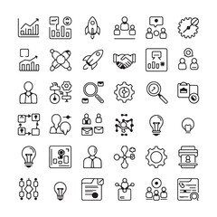 Customizable Icon Design Bundle for Digital Platforms
