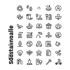 Customizable Icon Design Bundle for Digital Platforms