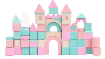 Creative building activity home toy blocks indoor playful concept