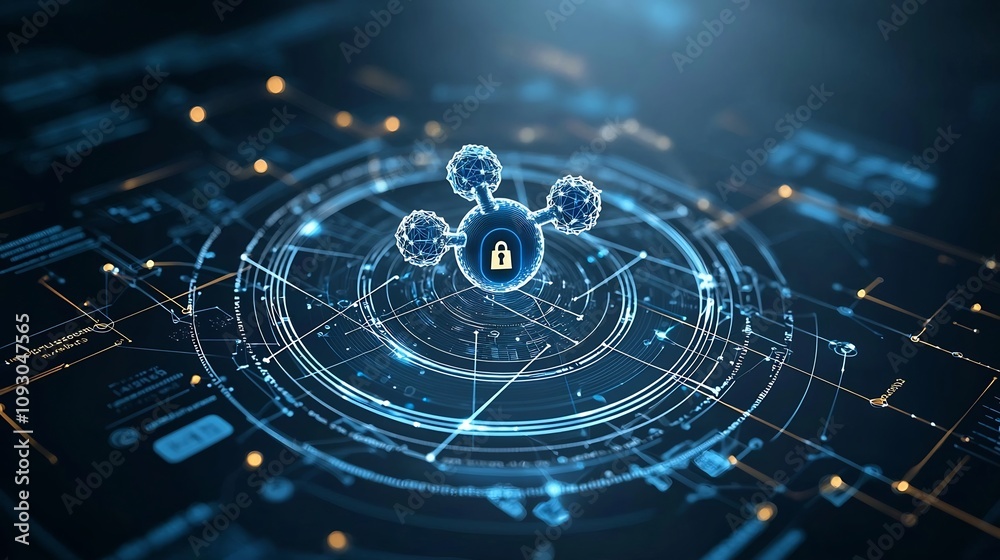 Aufkleber Quantum Encryption Symbol Representing Powerful Digital Security and the Strength of Advanced Cryptographic Methods for Protecting Data and Information