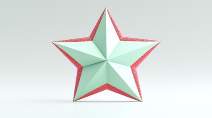 Obraz premium Creative 3d star design digital art abstract modern environment graphic perspective innovative concept